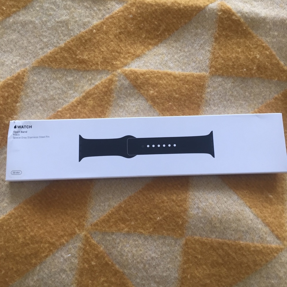 Apple Sport Band Black NWT 38 mm